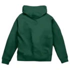 FROG'S TERRA LTDのシルエット　ロゴ　ディープシーブルー Zip Hoodie