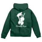 islandmoon13のロカビリー・ブギー　　Wベース Zip Hoodie