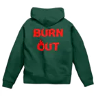 Bootleg BustersのBURN OUT ジップパーカー