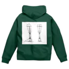 yuuukiiiEeeeのベンチアライメント Zip Hoodie