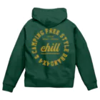  chill brand🚬😎の chill brand ジップパーカー