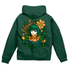 ハナドリカ SUZURI店の花と緑の使い手 Zip Hoodie