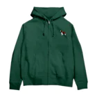 meongmeong（モンモン）のイングリッシュスプリンガースパニエル Zip Hoodie