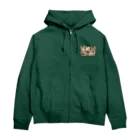 猫のきぬくんのお店のハウルくん一家　クリスマスツアー Zip Hoodie