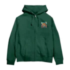 MOONY'S Wine ClosetのRetro Snow Mountain Wine Zip Hoodie