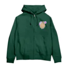 LalaHangeulの鬼天竺鼠(カピバラ) Zip Hoodie