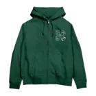 オグチヨーコの前みて、前！！（濃い色用） Zip Hoodie