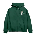 tetsyameowのかっこいいハンバーガーの持ち方（白文字） Zip Hoodie