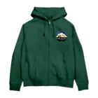 Kazunari0420のCamp with dog (ボーダーコリー　レッド） Zip Hoodie