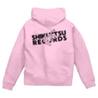 式日レコード - Shukijitsu Recordsの式日レコード／モノクロフロッグ Zip Hoodie