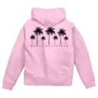 ハワイスタイルクラブの〔Back Print〕 Palm tree ジップパーカー