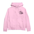 音楽酒場 ブギの猫とカセット黒プリ Zip Hoodie