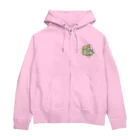 usamasyumarococoachanのスイートアリッサムとワイルドストロベリー Zip Hoodie