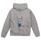 無真獣73号の諦めた青猫 Zip Hoodie