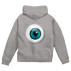 PB.DesignsのPB-EYEBALL ブルー Zip Hoodie