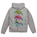 どうぶつのホネ、ときどきキョウリュウ。のBUCHIHYENA Zip Hoodie