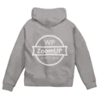 WP ZoomUPをささえる会のWP ZoomUP ビッグロゴ 背面 ジップパーカー