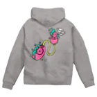 NOOBのローター君ピンク Zip Hoodie