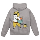 ほっかむねこ屋（アトリエほっかむ）のきのこねこ Zip Hoodie