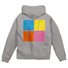 うさぎちゃんアイランドのおしゃれストロー④ Zip Hoodie