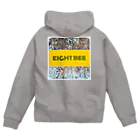 8/8 Ｅight bee clothingのＥight bee ロゴ001 ジップパーカー