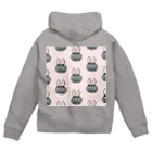 CHOPPIRIのかぶる猫[うさぎ(灰色)ver.](ロシアンブルー) Zip Hoodie