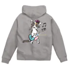 ビューン ワークスのミケ猫　フーニャ　ギタリスト Zip Hoodie