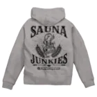 SAUNA JUNKIES | サウナジャンキーズのTRANCE REVOLUTION（黒プリント） Zip Hoodie