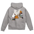 Lily bird（リリーバード）の餅つき文鳥ず Zip Hoodie