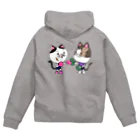 ブドウのニャンコボクサー Zip Hoodie