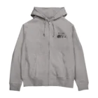 🍑の眠い　黒文字 Zip Hoodie