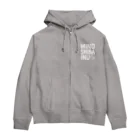 satitama屋の美濃柴ロゴ（白） Zip Hoodie