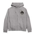 はちのた しょう オリジナルグッズの木星柄 大 （モノクロ） Zip Hoodie