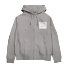 QUQU_WORKSのノーミュージックノーライフ アンプデザイン ホワイト Zip Hoodie