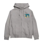 まーくん🐕ちーやん🐈のまーちーの5周年記念ウェア Zip Hoodie