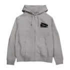 QUQU_WORKSのノーハイラックスノーライフ キャノピー仕様 登坂デザイン ブラック Zip Hoodie