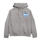 お絵かき屋さんのアルゼンチンの国旗 Zip Hoodie