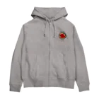 G-HERRINGのRED SALMON（ベニザケ；紅鮭；桜；卵）あらゆる生命たちへ感謝をささげます。  Zip Hoodie