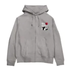 キッズモード某のwe love パンダ　濃色用 Zip Hoodie