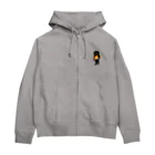 SUIMINグッズのお店の【小】サーモンの握り寿司をかっこよく運ぶねこ Zip Hoodie