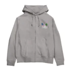 ウサネコのゾワゾワゆーれい Zip Hoodie