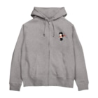 SUIMINグッズのお店の【小】海老の握り寿司を機嫌よく運ぶねこ Zip Hoodie