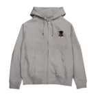 黒柴の梅吉でやんすの梅吉キャンプ Zip Hoodie