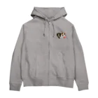 sasa9"のミケちゃんチャリティーグッズ Zip Hoodie