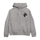 真希ナルセ（マキナル）のちらり柴犬（黒柴） Zip Hoodie