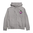 mame&coのうるせぇトリ（ナス） Zip Hoodie