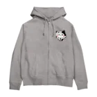 DECORの気づかいのできるネコ　牛さんver. Zip Hoodie