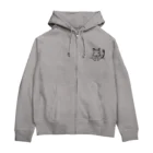 くすのき商店のポッケにデグー（Black line） Zip Hoodie