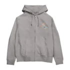 まぜるてとて親子アートの恐竜チーム Zip Hoodie