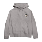 SUIMINグッズのお店の【小】はまちの握り寿司を前のめりに運ぶねこ Zip Hoodie